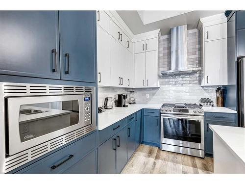 537 Marine Drive Se, Calgary, AB - Indoor Photo Showing Kitchen With Upgraded Kitchen