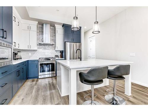 537 Marine Drive Se, Calgary, AB - Indoor Photo Showing Kitchen With Upgraded Kitchen