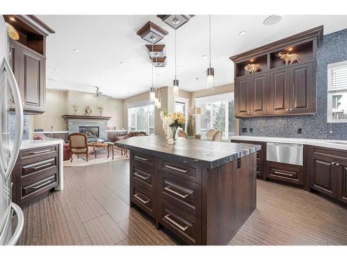 235 Coopers Hill Sw, Airdrie, AB - Indoor Photo Showing Kitchen With Upgraded Kitchen