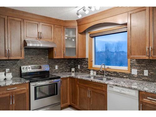 30 Rocky Ridge Landing Nw, Calgary, AB - Indoor Photo Showing Kitchen With Double Sink With Upgraded Kitchen