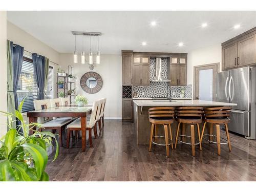 142 Cranwell Square Se, Calgary, AB - Indoor Photo Showing Kitchen With Double Sink