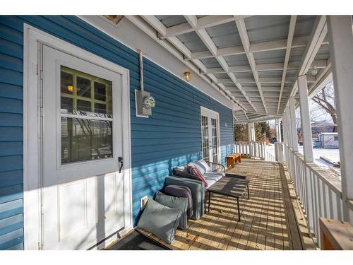 308 Glyde Street, Rosebud, AB - Outdoor With Deck Patio Veranda With Exterior