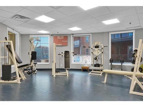 208-5040 53 Street, Sylvan Lake, AB - Indoor Photo Showing Gym Room
