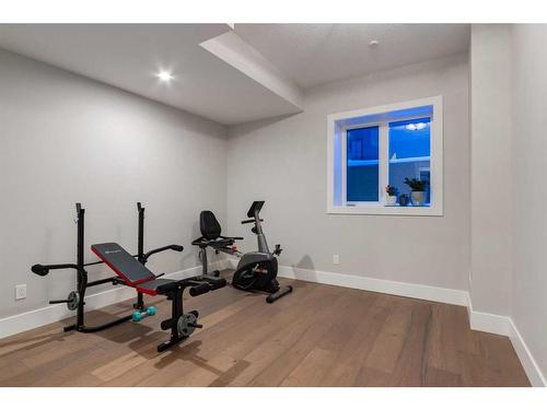 41 Damkar Drive, Rural Rocky View County, AB - Indoor Photo Showing Gym Room