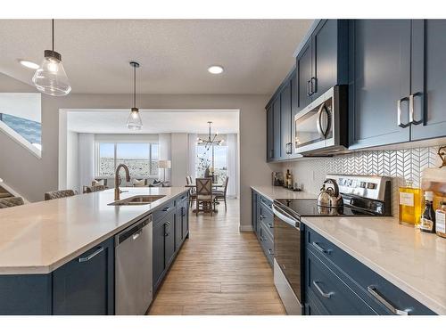 82 Belvedere Green Se, Calgary, AB - Indoor Photo Showing Kitchen With Upgraded Kitchen
