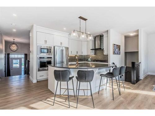 235 Carringham Road Nw, Calgary, AB - Indoor Photo Showing Kitchen With Stainless Steel Kitchen With Upgraded Kitchen
