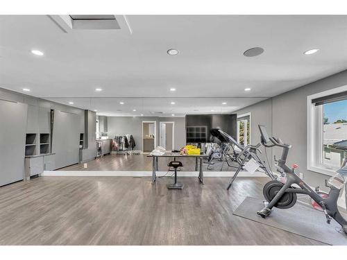 1018 2 Street Sw, High River, AB - Indoor Photo Showing Gym Room