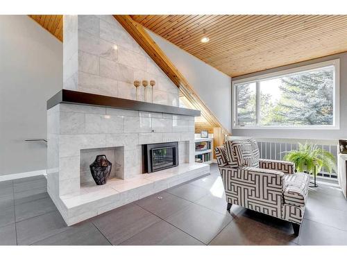10-2200 Varsity Estates Drive Nw, Calgary, AB - Indoor With Fireplace