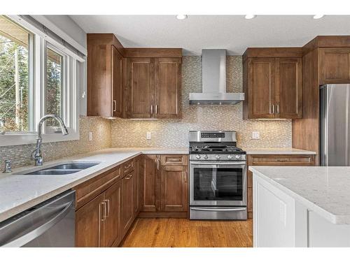 949 13Th Street, Canmore, AB - Indoor Photo Showing Kitchen With Double Sink With Upgraded Kitchen