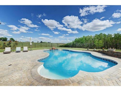 82 Campbell Drive, Rural Rocky View County, AB - Outdoor With In Ground Pool With View
