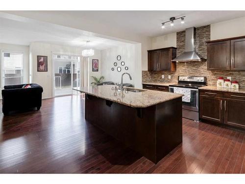 27 Skyview Shores Road Ne, Calgary, AB - Indoor Photo Showing Kitchen With Double Sink With Upgraded Kitchen