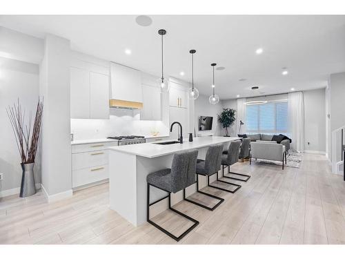 3048 85 Street Sw, Calgary, AB - Indoor Photo Showing Kitchen With Upgraded Kitchen