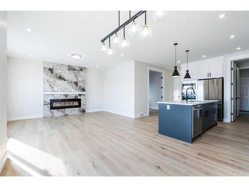 54 Hanson Drive Ne, Langdon, AB - Indoor Photo Showing Kitchen With Upgraded Kitchen