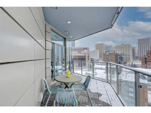 1001-738 1 Avenue Sw, Calgary, AB - Outdoor With Balcony With View With Exterior