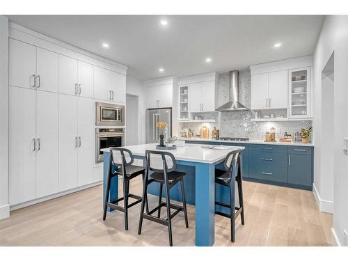 20 Treeline Lane Sw, Calgary, AB - Indoor Photo Showing Kitchen With Upgraded Kitchen