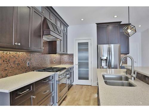 2127 Broadview Road Nw, Calgary, AB - Indoor Photo Showing Kitchen With Stainless Steel Kitchen With Double Sink With Upgraded Kitchen