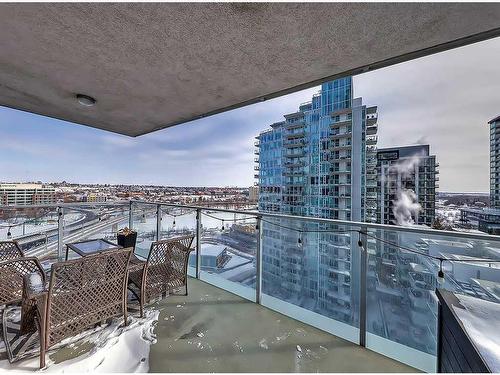 1203-510 6 Avenue Se, Calgary, AB - Outdoor With Balcony With View