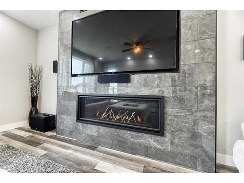 14 Lakes Estates Circle, Strathmore, AB - Indoor With Fireplace