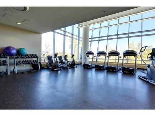 132-99 Spruce Place Sw, Calgary, AB - Indoor Photo Showing Gym Room