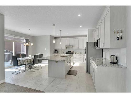 245 Aspenmere Way, Chestermere, AB - Indoor Photo Showing Kitchen With Upgraded Kitchen
