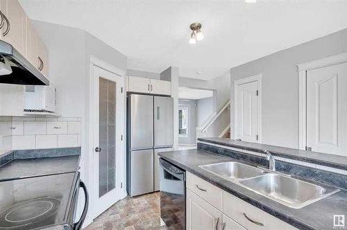 17915 85 Street Nw, Edmonton, AB - Indoor Photo Showing Kitchen With Double Sink