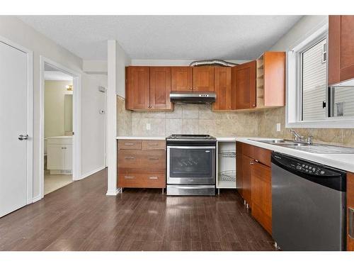 3819 Catalina Boulevard Ne, Calgary, AB - Indoor Photo Showing Kitchen With Double Sink