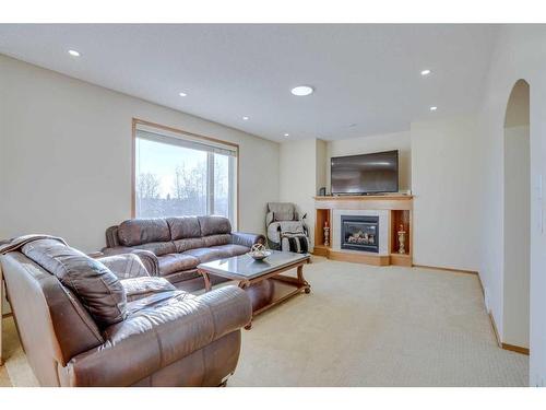 47 Taralea Place Ne, Calgary, AB - Indoor Photo Showing Living Room With Fireplace