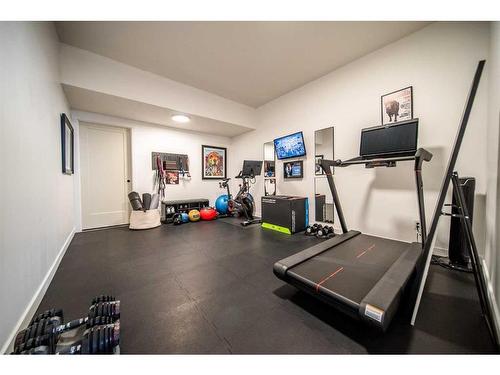 12 Cranbrook Mews Se, Calgary, AB - Indoor Photo Showing Gym Room