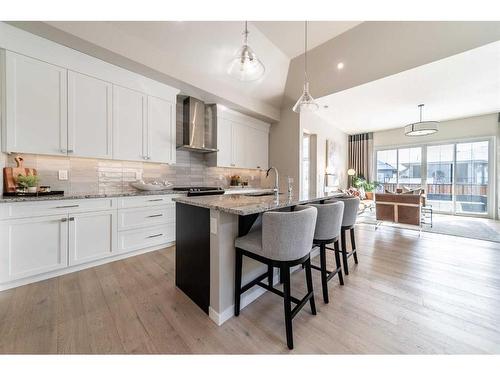 12 Cranbrook Mews Se, Calgary, AB - Indoor Photo Showing Kitchen With Upgraded Kitchen