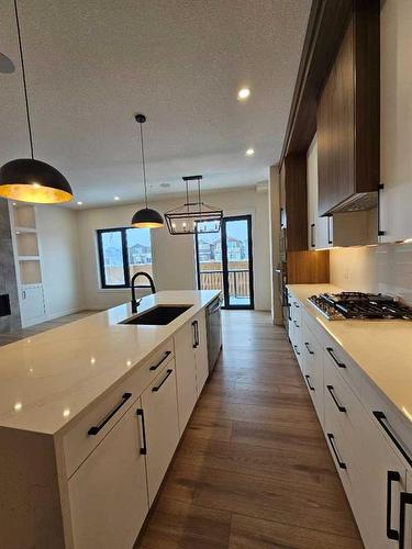 110 Saddlepeace Manor Ne, Calgary, AB - Indoor Photo Showing Kitchen With Upgraded Kitchen