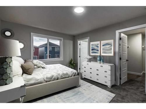 157 Belmont Villas Sw, Calgary, AB - Indoor Photo Showing Bedroom