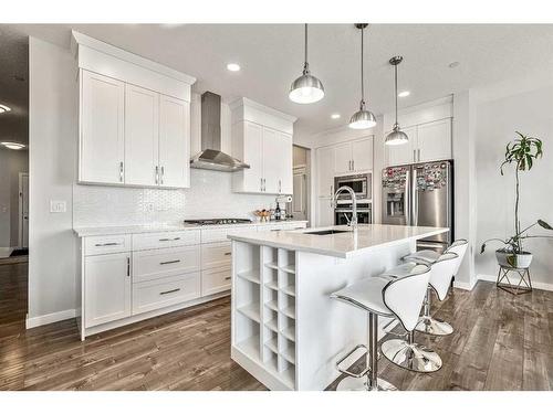 240 Lucas Crescent Nw, Calgary, AB - Indoor Photo Showing Kitchen With Upgraded Kitchen