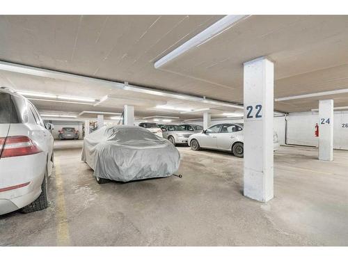 606,607-3316 Rideau Place Sw, Calgary, AB - Indoor Photo Showing Garage