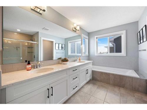 435 Rivercrest Boulevard, Cochrane, AB - Indoor Photo Showing Bathroom