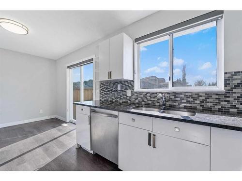 47 Martindale Boulevard Ne, Calgary, AB - Indoor Photo Showing Kitchen With Double Sink