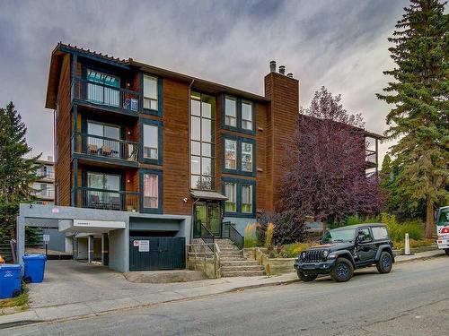302-2611 15A Street Sw, Calgary, AB - Outdoor With Balcony With Facade