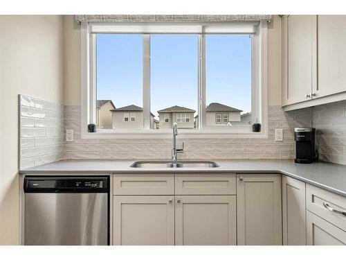 28 Cornerbrook Way Ne, Calgary, AB - Indoor Photo Showing Kitchen With Double Sink