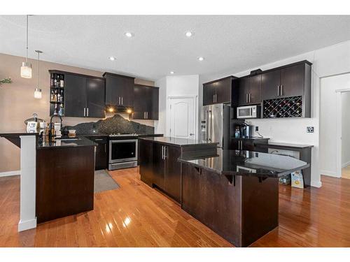 453 Boulder Creek Way Se, Langdon, AB - Indoor Photo Showing Kitchen With Stainless Steel Kitchen With Upgraded Kitchen