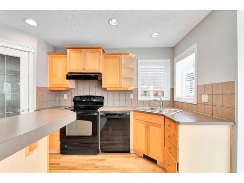 51 Everbrook Link Sw, Calgary, AB - Indoor Photo Showing Kitchen With Double Sink