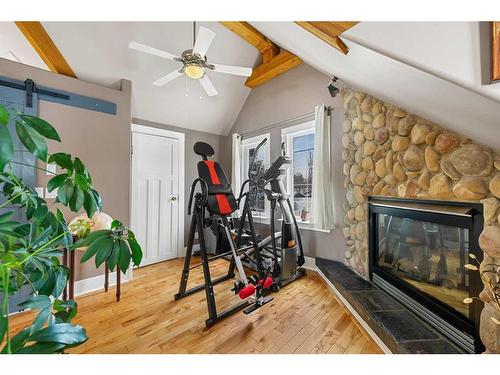 157 Wedgewood Drive Sw, Calgary, AB - Indoor With Fireplace