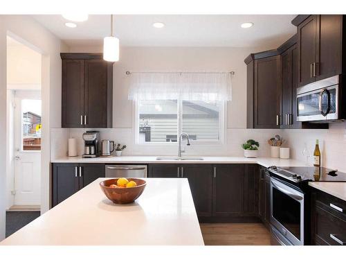 8 Walgrove Green Se, Calgary, AB - Indoor Photo Showing Kitchen With Stainless Steel Kitchen With Upgraded Kitchen