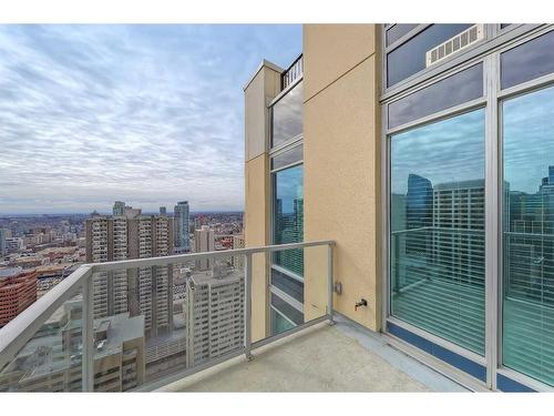3306-930 6 Avenue Sw, Calgary, AB - Outdoor With Balcony With View