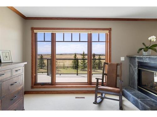 270105 Range Road 43, Rural Rocky View County, AB - Indoor With Fireplace