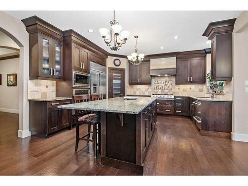145 Aspen Glen Place Sw, Calgary, AB - Indoor Photo Showing Kitchen With Upgraded Kitchen