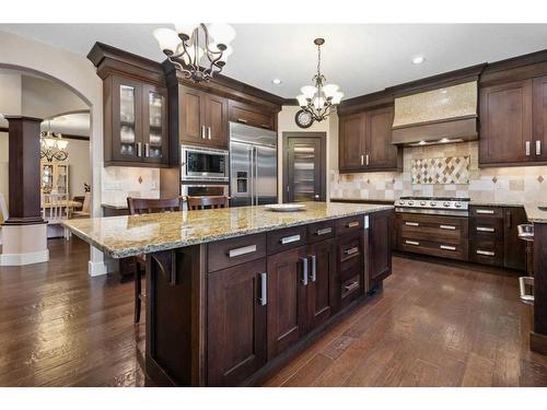 145 Aspen Glen Place Sw, Calgary, AB - Indoor Photo Showing Kitchen With Upgraded Kitchen