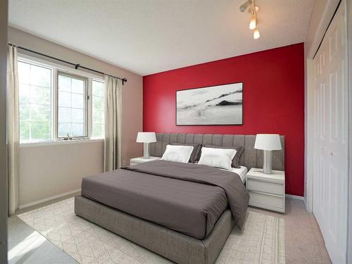 1490 Sunwood Road Se, Calgary, AB - Indoor Photo Showing Bedroom