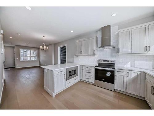 251 Aquila Way Nw, Calgary, AB - Indoor Photo Showing Kitchen With Upgraded Kitchen