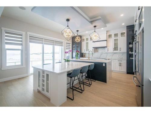 62 Waterford Road, Chestermere, AB - Indoor Photo Showing Kitchen With Upgraded Kitchen