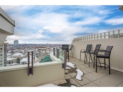 1508-1108 6 Avenue Sw, Calgary, AB - Outdoor With Balcony With View