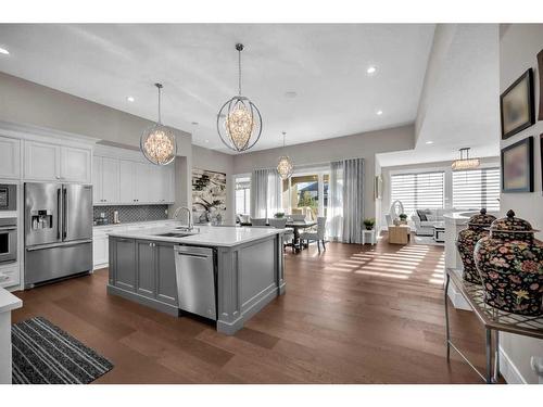 904 East Lakeview Road, Chestermere, AB - Indoor Photo Showing Kitchen With Upgraded Kitchen